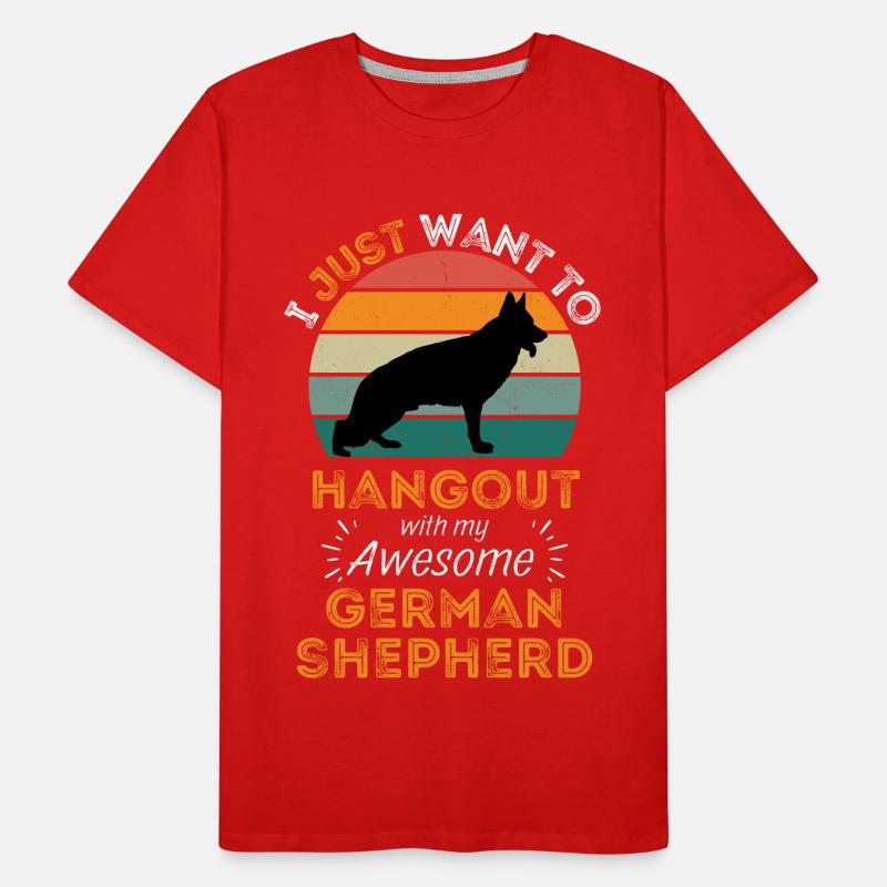 Legendary German Shepherd Vintage Retro Men's Premium Organic T-Shirt