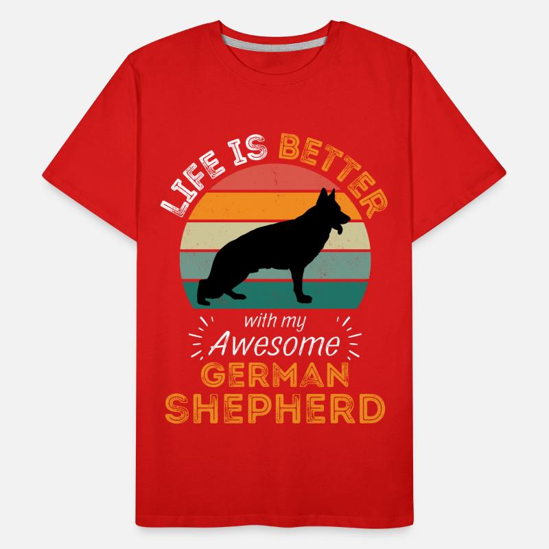 Legendary German Shepherd Vintage Retro Men's Premium Organic T-Shirt