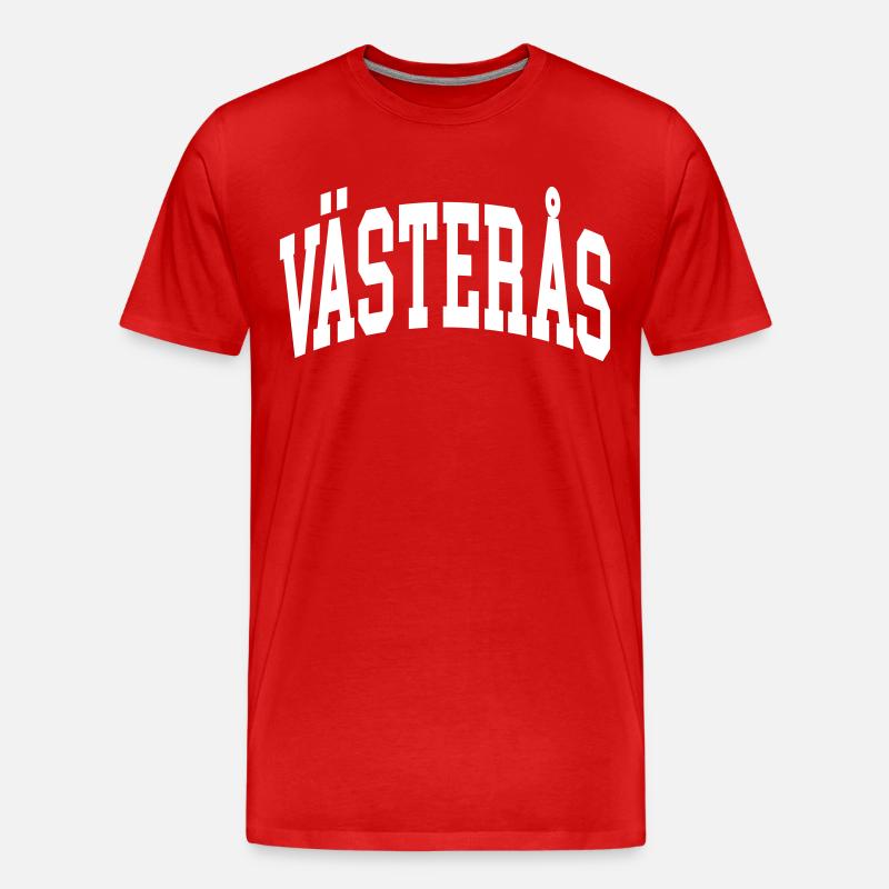 Västerås - Men's Premium Organic T-Shirt - red