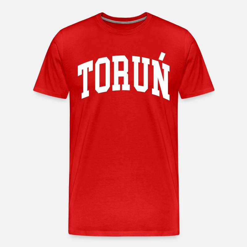 Toruń - Männer Premium Bio T-Shirt - Rot