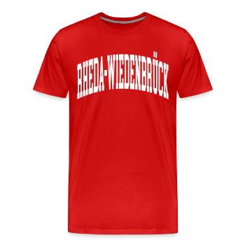 Rheda-Wiedenbrück - Männer Premium Bio T-Shirt - Rot - Vorne - Damien (186cm)