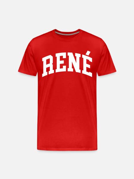 René - Männer Premium Bio T-Shirt - Rot