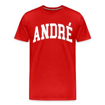 André - T-shirt bio Premium Homme - rouge - Devant - Damien (186cm)