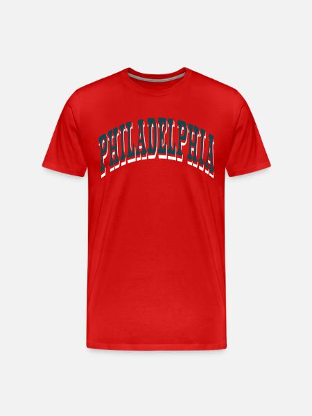 Philadelphia - Men's Premium Organic T-Shirt - red