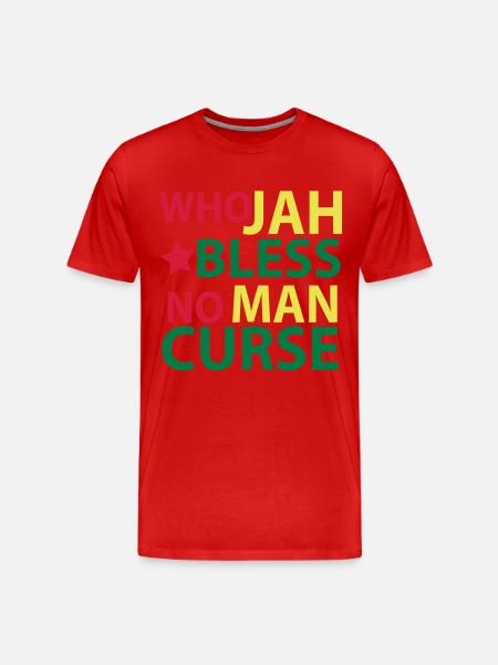 who jah bless - Men's Premium Organic T-Shirt - red
