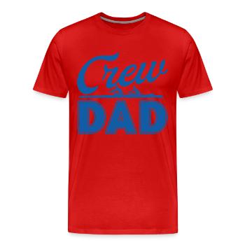 Rameurs par équipe Rameurs par équipe Rameurs - T-shirt bio Premium Homme - rouge - Devant - Damien (186cm)