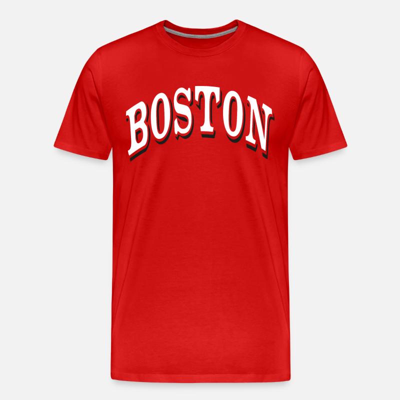 Boston - Männer Premium Bio T-Shirt - Rot
