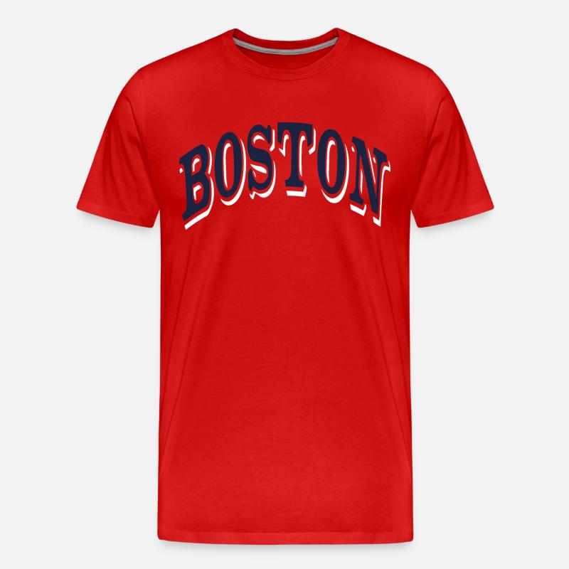 Boston - Männer Premium Bio T-Shirt - Rot