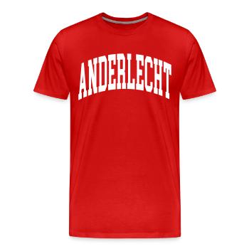 Anderlecht - Männer Premium Bio T-Shirt - Rot - Vorne - Damien (186cm)
