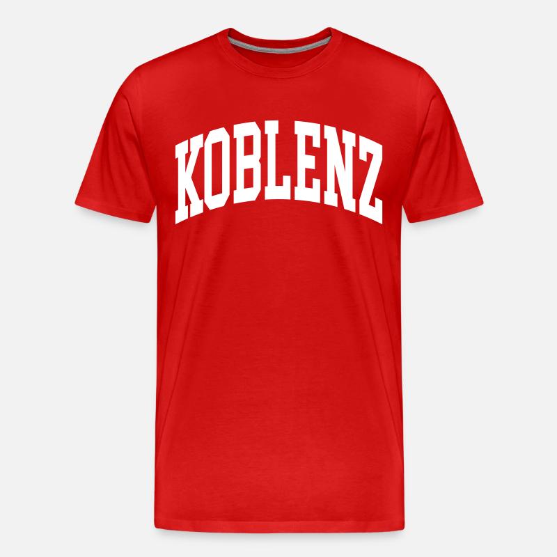 Koblenz - Männer Premium Bio T-Shirt - Rot