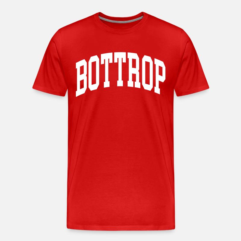 Bottrop - Männer Premium Bio T-Shirt - Rot
