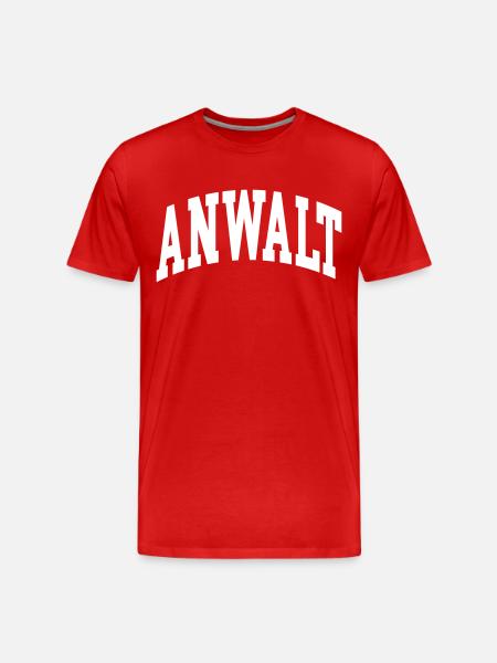 Anwalt - Männer Premium Bio T-Shirt - Rot