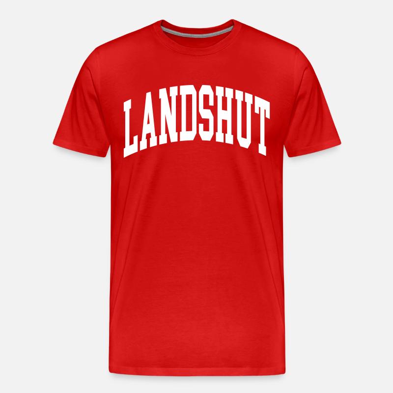 Landshut - Männer Premium Bio T-Shirt - Rot