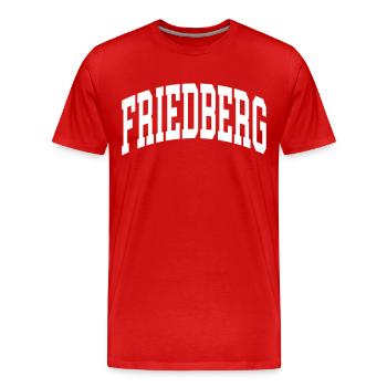 Friedberg - Männer Premium Bio T-Shirt - Rot - Vorne - Damien (186cm)