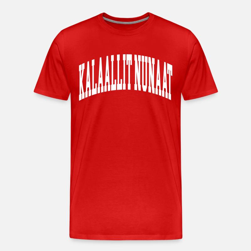 Kalaallit Nunaat - Männer Premium Bio T-Shirt - Rot