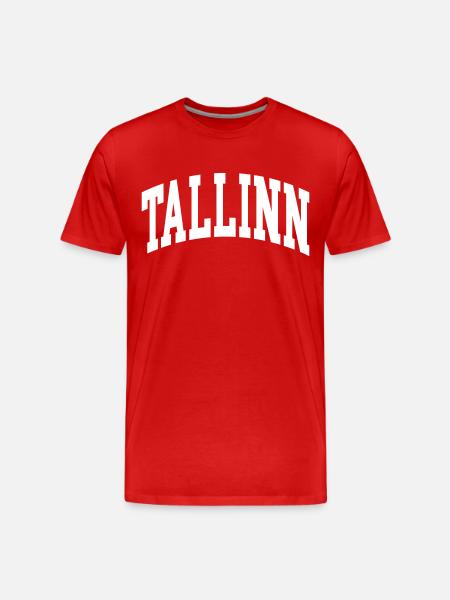 Tallinn - Männer Premium Bio T-Shirt - Rot
