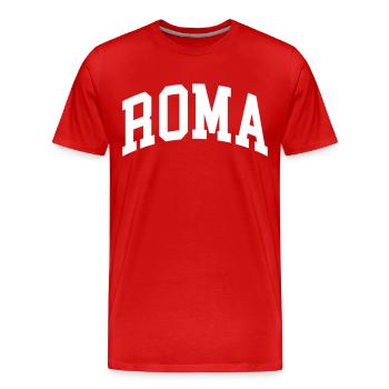 Rome - T-shirt bio Premium Homme - rouge - Devant - Damien (186cm)