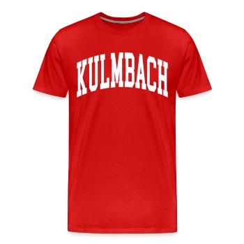 Kulmbach - T-shirt bio Premium Homme - rouge - Devant - Damien (186cm)