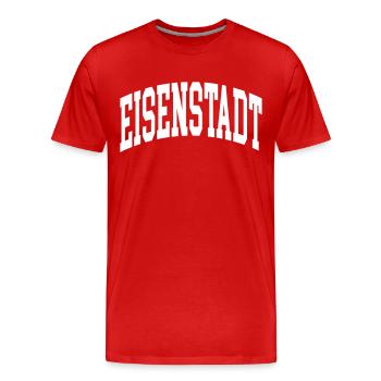 Eisenstadt - Men's Premium Organic T-Shirt - red - Front - Damien (186cm)