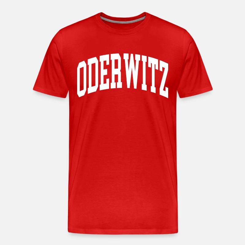 Oderwitz - Männer Premium Bio T-Shirt - Rot