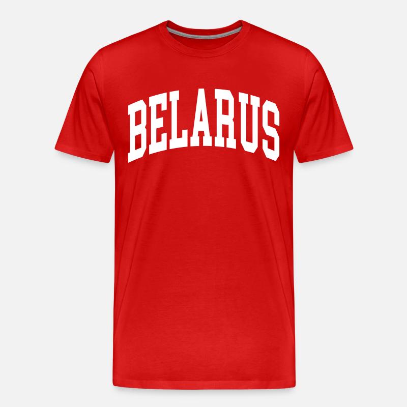 Belarus - Männer Premium Bio T-Shirt - Rot