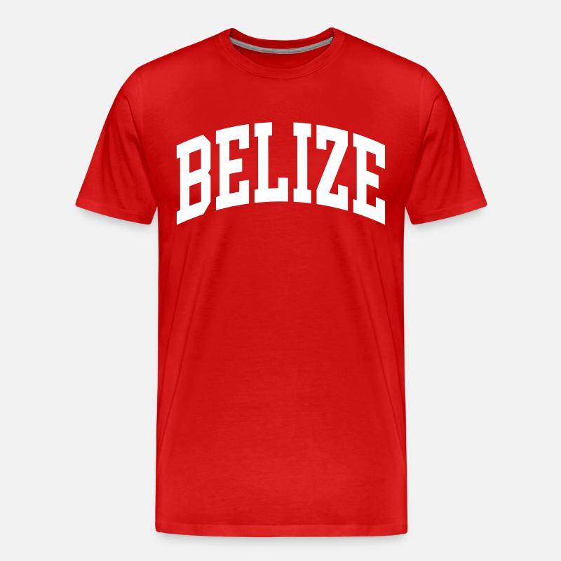 Belize - Männer Premium Bio T-Shirt - Rot