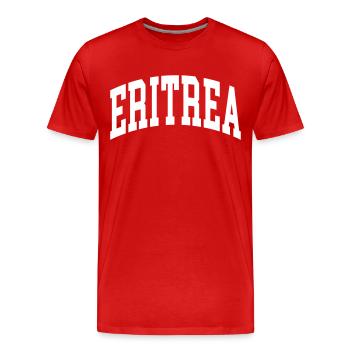 Eritrea - Männer Premium Bio T-Shirt - Rot - Vorne - Damien (186cm)