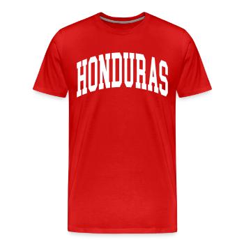 Honduras - Männer Premium Bio T-Shirt - Rot - Vorne - Damien (186cm)