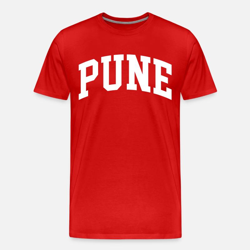 Pune - Männer Premium Bio T-Shirt - Rot