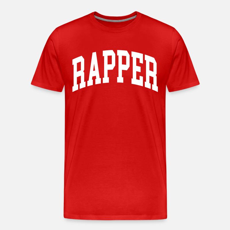 Rapper - Männer Premium Bio T-Shirt - Rot