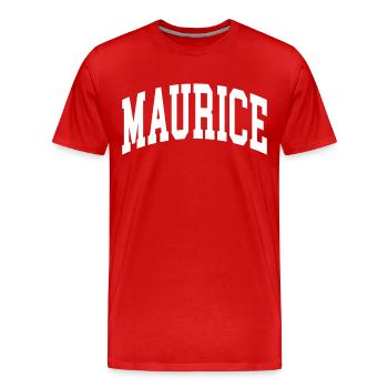 Mauritius - Men's Premium Organic T-Shirt - red - Front - Damien (186cm)