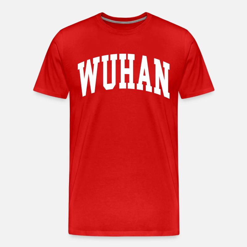 Wuhan - Männer Premium Bio T-Shirt - Rot