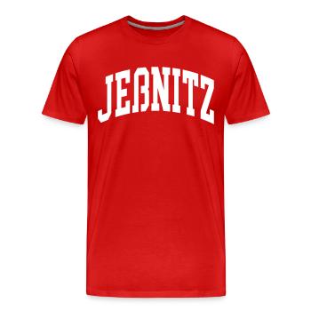 Jeßnitz - T-shirt bio Premium Homme - rouge - Devant - Damien (186cm)