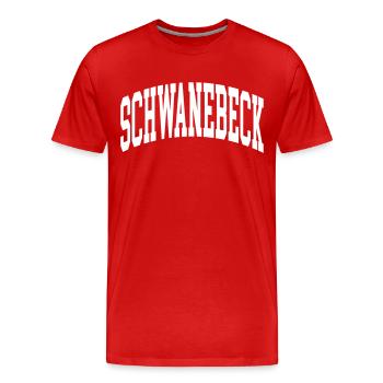 Schwanebeck - T-shirt bio Premium Homme - rouge - Devant - Damien (186cm)
