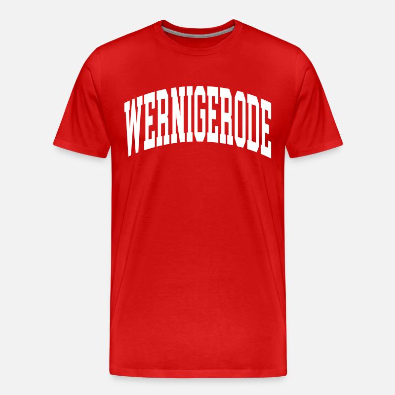 Wernigerode - Männer Premium Bio T-Shirt - Rot