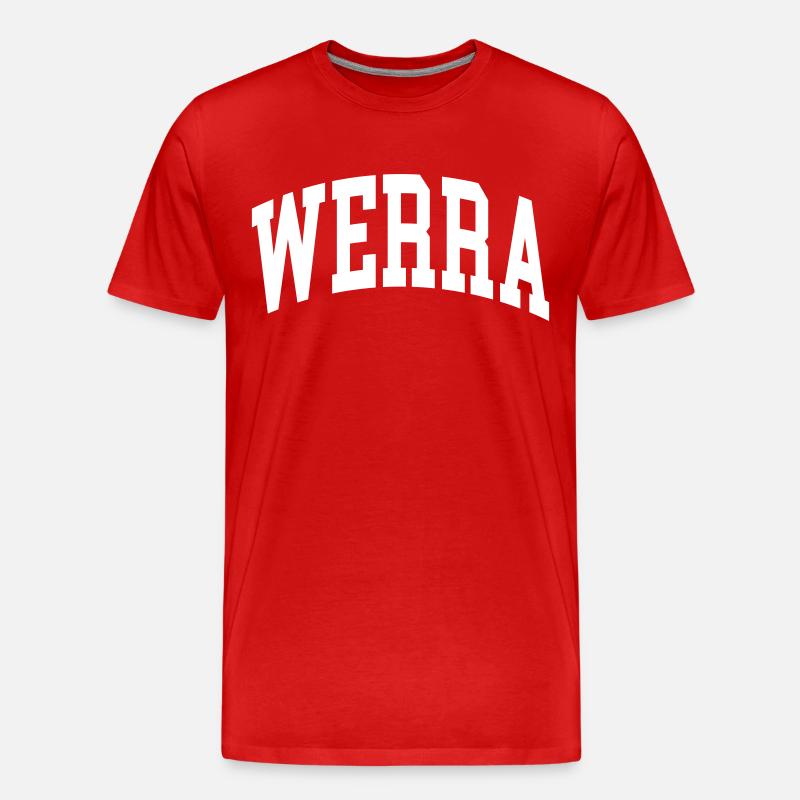 Werra - Männer Premium Bio T-Shirt - Rot