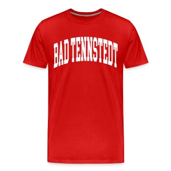Bad Tennstedt - T-shirt bio Premium Homme - rouge - Devant - Damien (186cm)