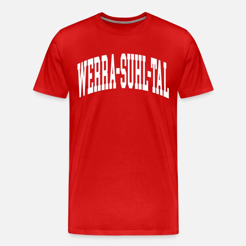 Werra-Suhl-Tal - Männer Premium Bio T-Shirt - Rot
