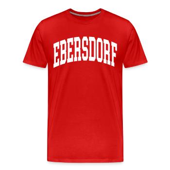 Ebersdorf - T-shirt bio Premium Homme - rouge - Devant - Damien (186cm)