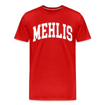 Mehlis - Men's Premium Organic T-Shirt - red - Front - Damien (186cm)