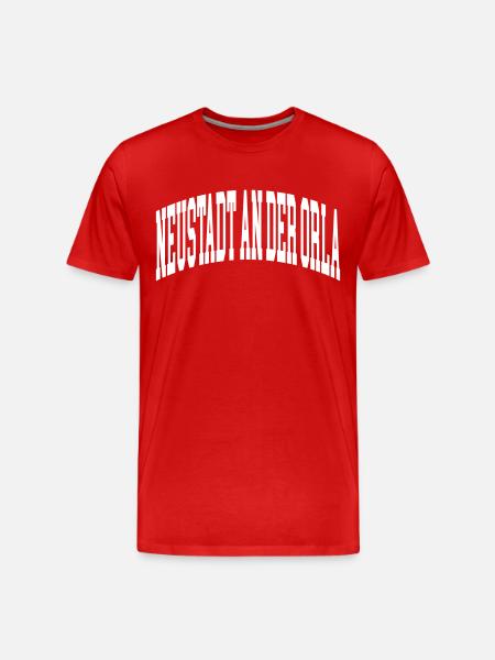 Neustadt an der Orla - Men's Premium Organic T-Shirt - red