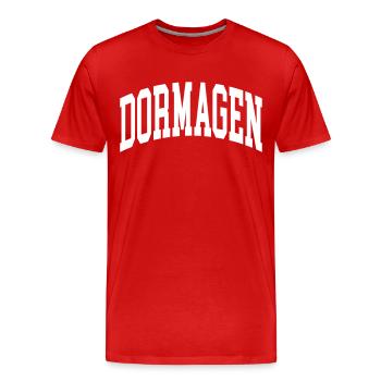 Dormagen - T-shirt bio Premium Homme - rouge - Devant - Damien (186cm)