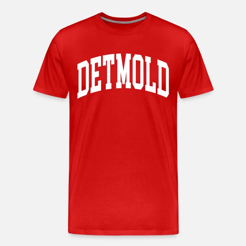 Detmold - Männer Premium Bio T-Shirt - Rot