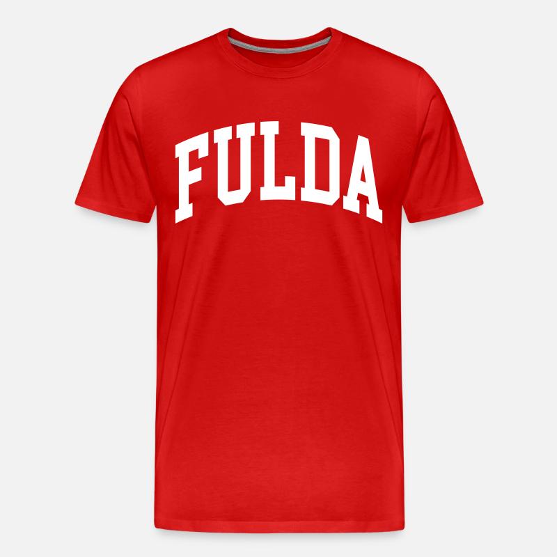 Fulda - Männer Premium Bio T-Shirt - Rot