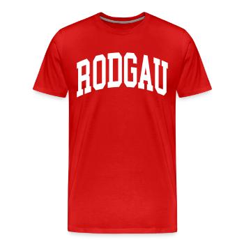 Rodgau - T-shirt bio Premium Homme - rouge - Devant - Damien (186cm)