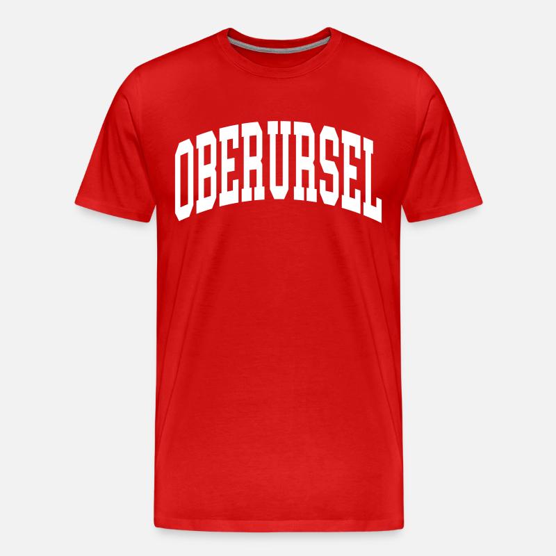 Oberursel - Männer Premium Bio T-Shirt - Rot
