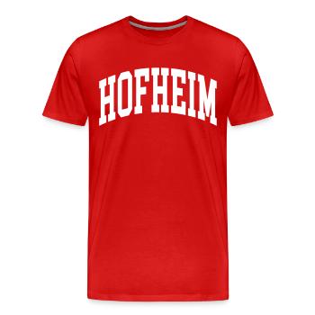 Hofheim - T-shirt bio Premium Homme - rouge - Devant - Damien (186cm)