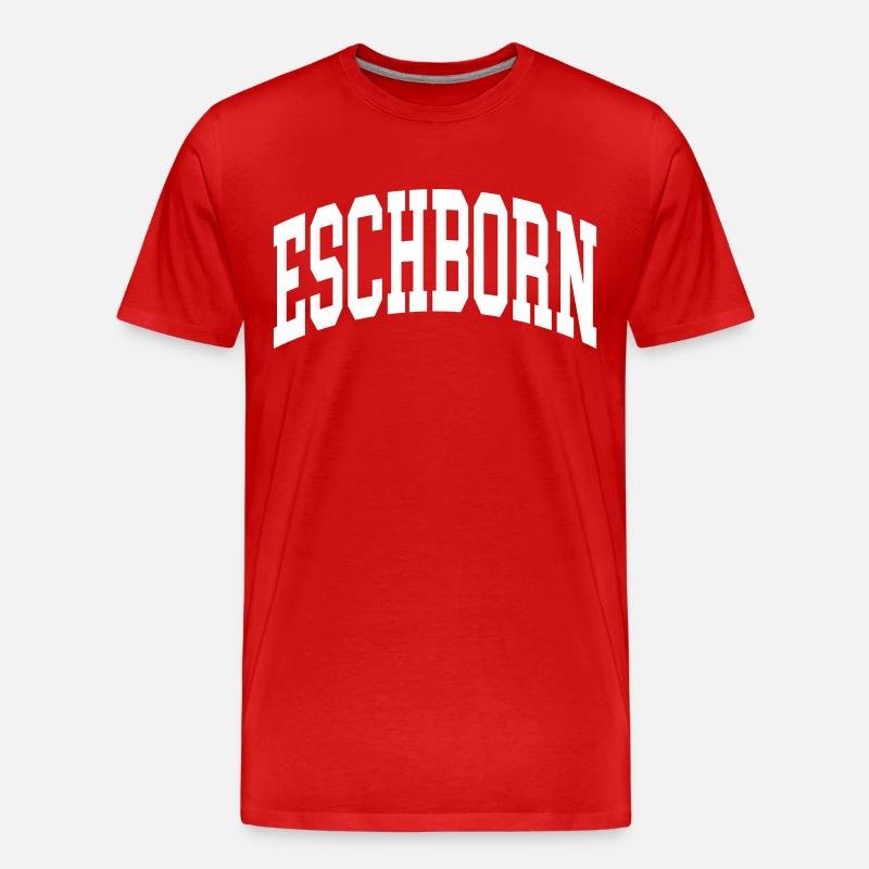 Eschborn - Männer Premium Bio T-Shirt - Rot