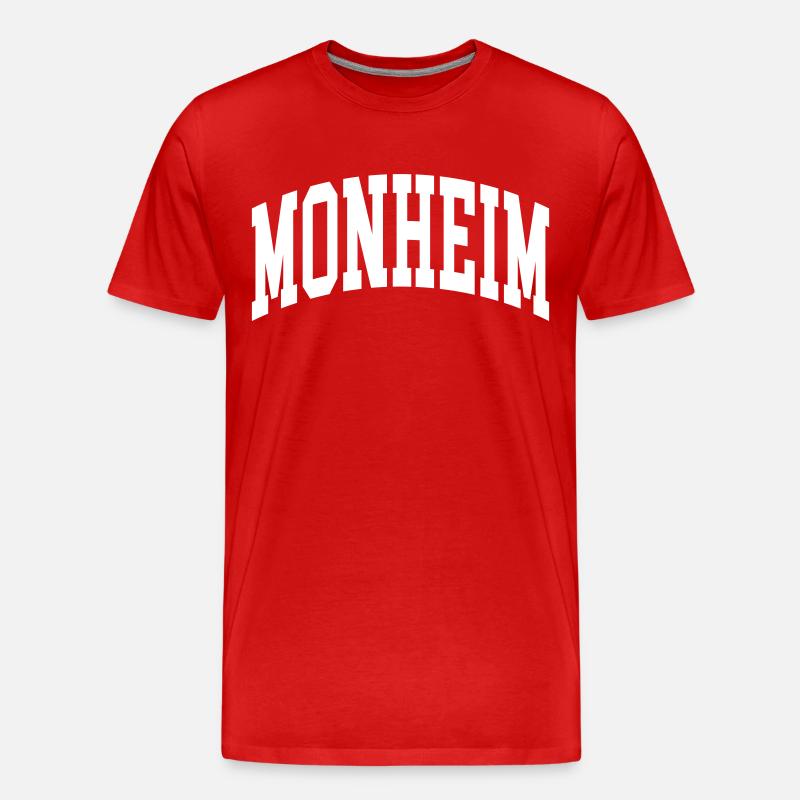 Monheim - Männer Premium Bio T-Shirt - Rot