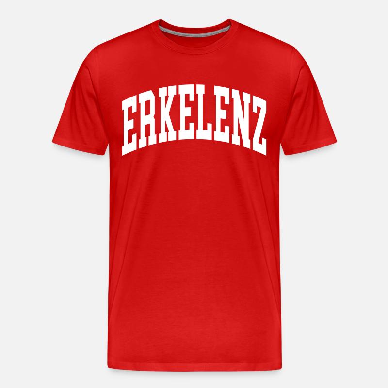 Erkelenz - Männer Premium Bio T-Shirt - Rot